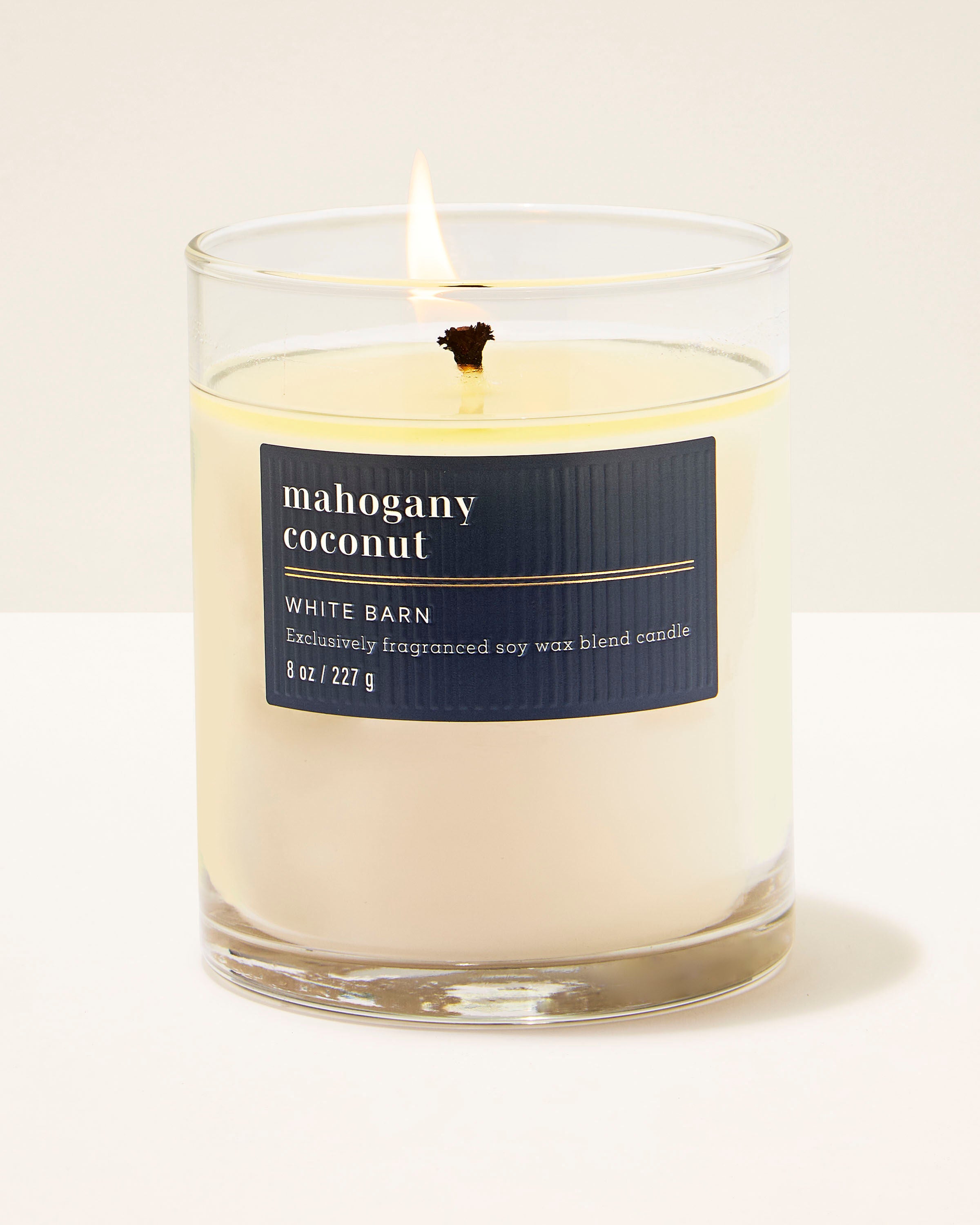 Single Wick Candle Mahogany Coconut 8 oz / 227 g
