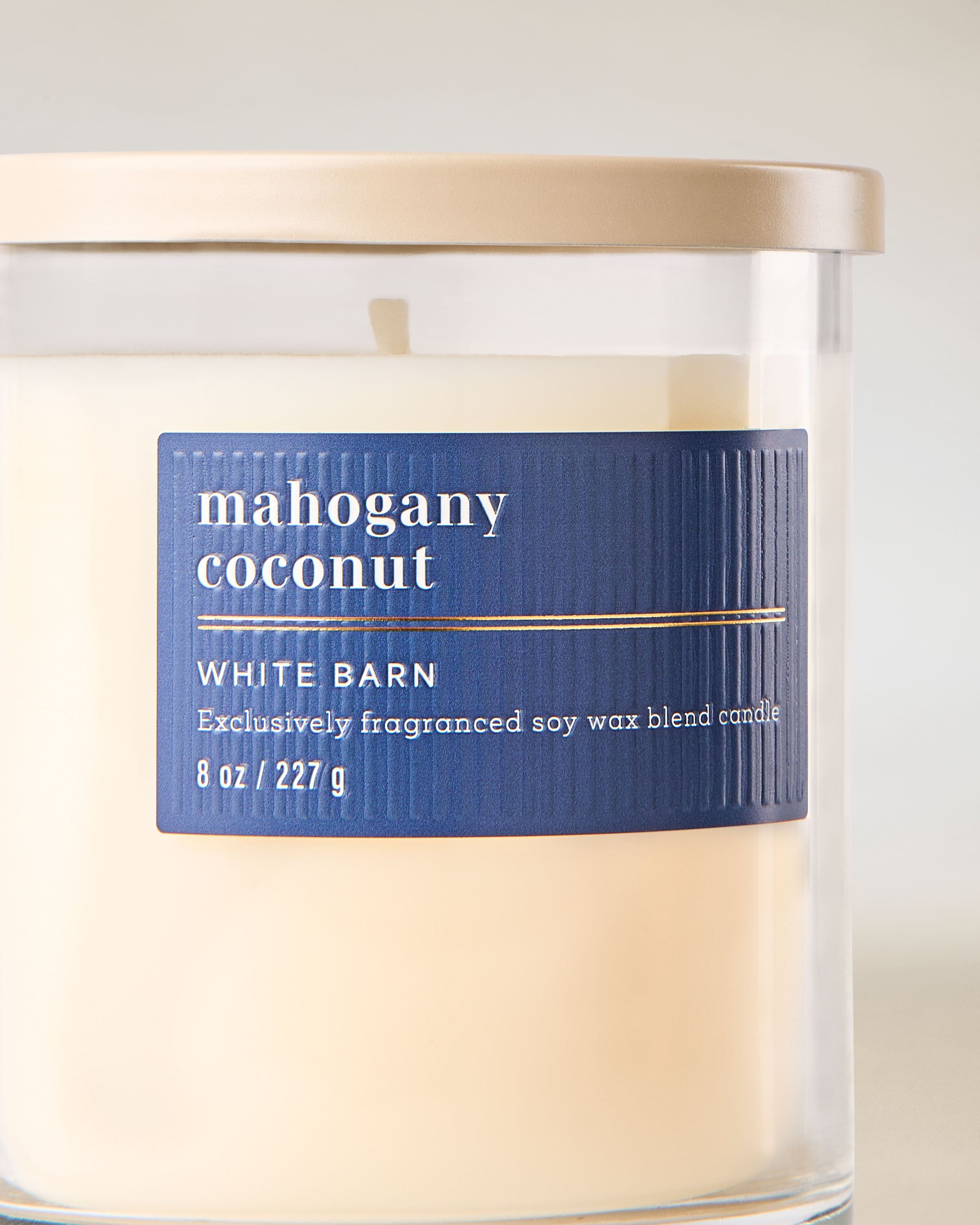 Single Wick Candle Mahogany Coconut 8 oz / 227 g - Image 2