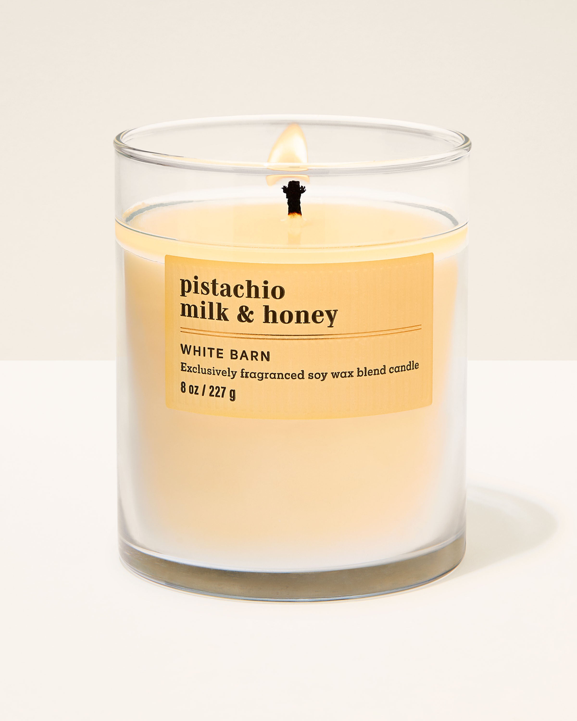 Single Wick Candle Pistachio Milk & Honey 8 oz / 227 g
