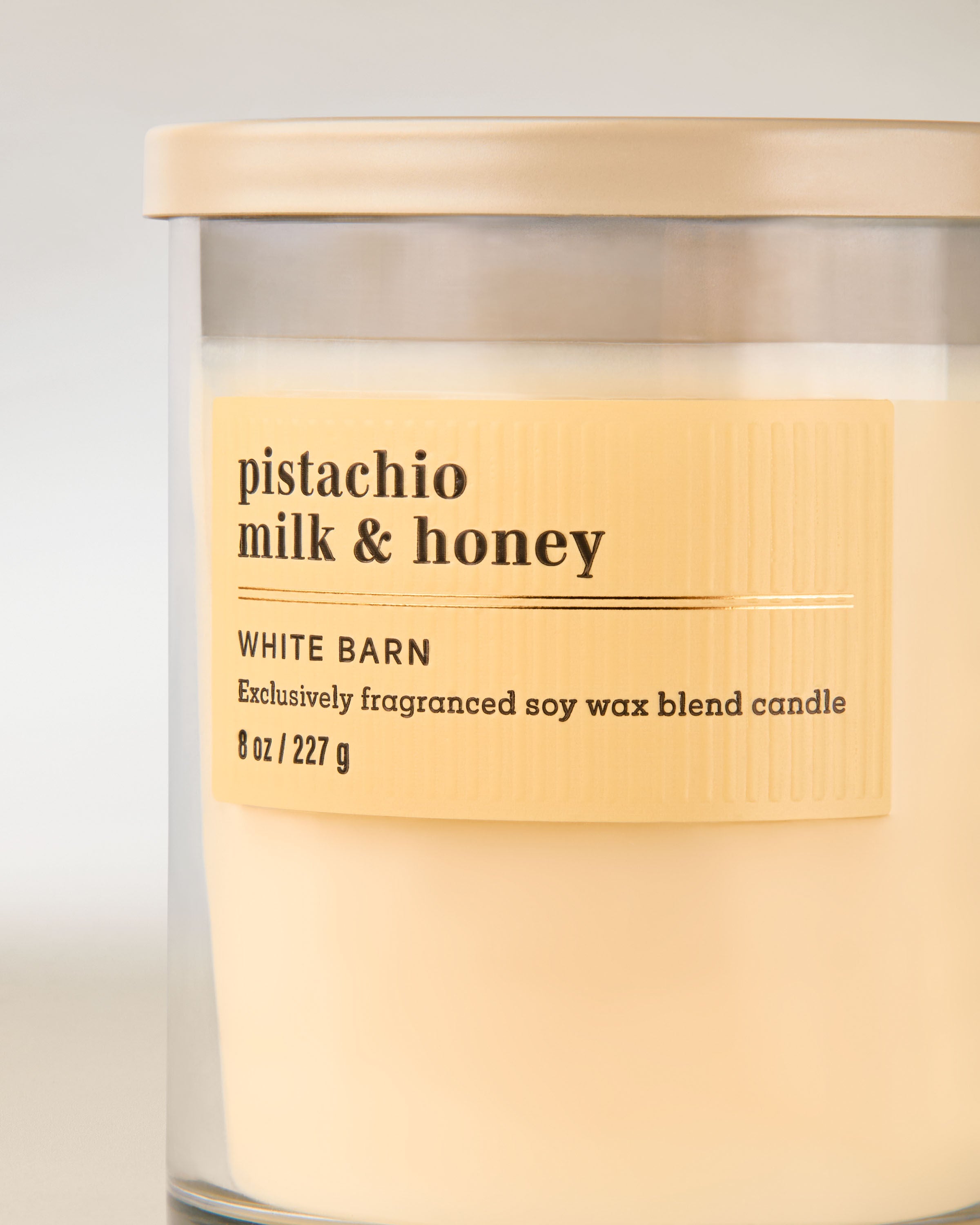 Single Wick Candle Pistachio Milk & Honey 8 oz / 227 g - Image 2