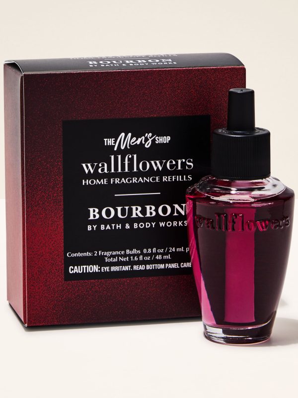Wallflowers Refills 2-Pack Bourbon 2 fragrance bulbs 0.8 fl oz / 24 ml per bulb total net 1.6 fl oz / 48 ml