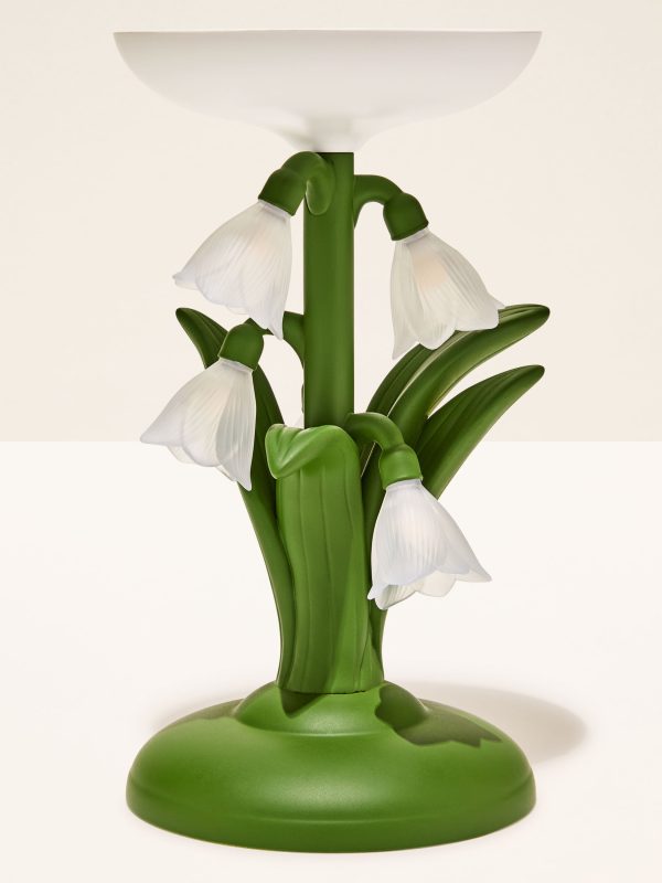 3-Wick Candle Holder  Snowdrop Dream Light-Up Pedestal