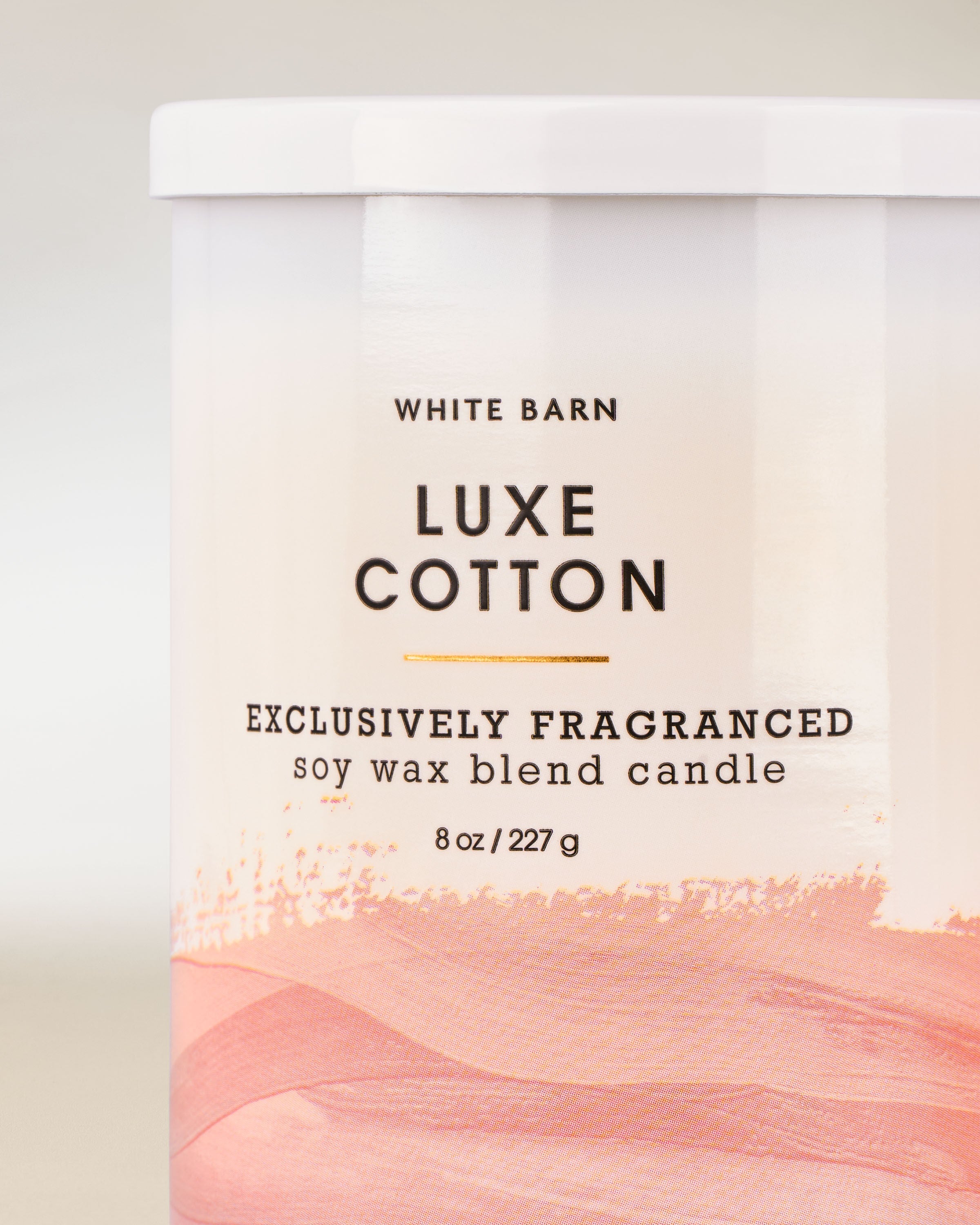 Single Wick Candle Luxe Cotton 8 oz / 227 g - Image 2