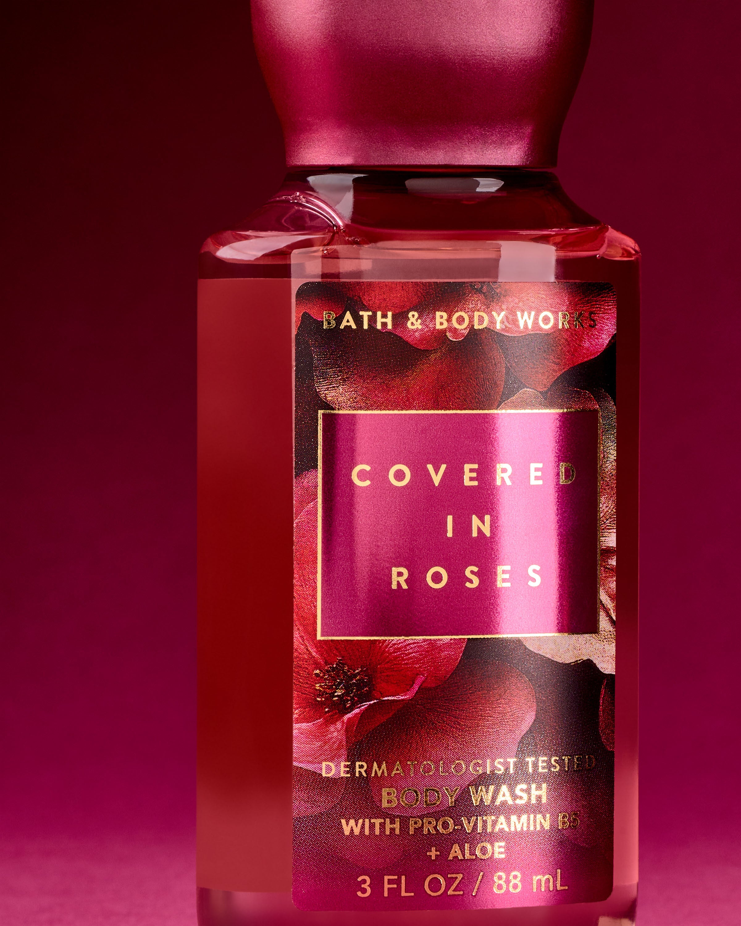 Travel Size Body Wash Covered In Roses 3 fl oz / 88 ml - Image 2