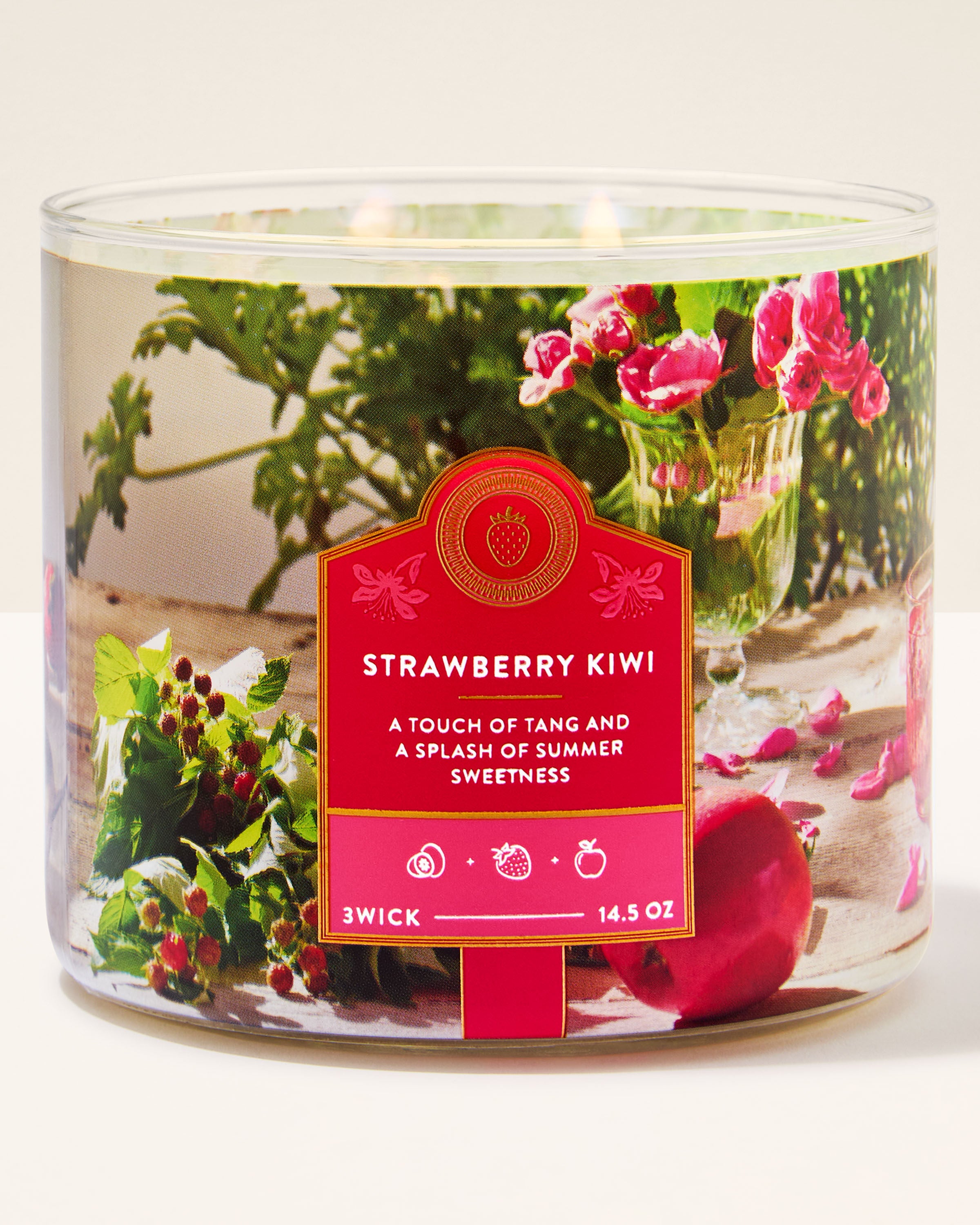 3-Wick Candle Strawberry Kiwi 14.5 oz / 411 g - Image 2