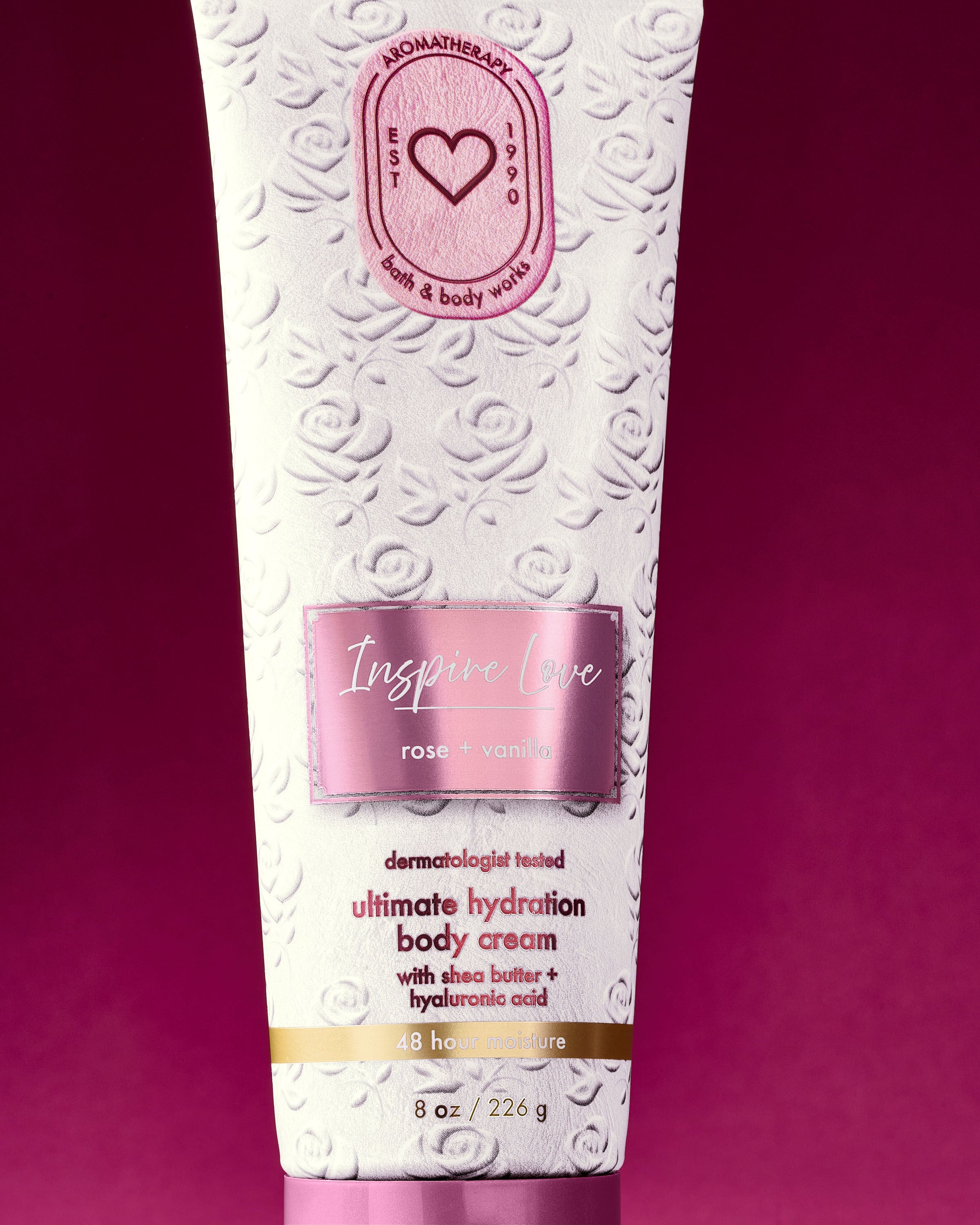 Ultimate Hydration Body Cream Rose Vanilla 8 oz / 226 g - Image 2