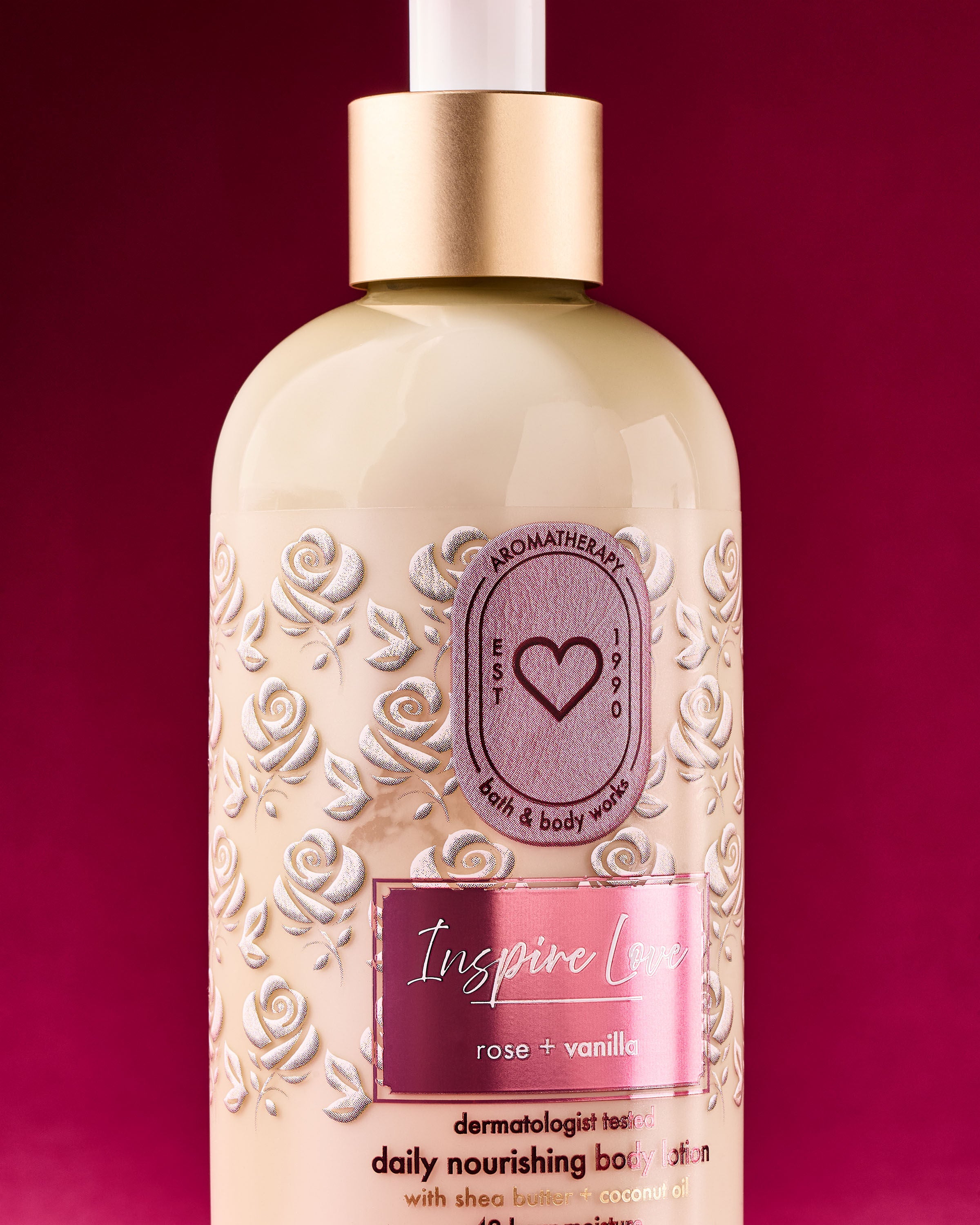 Moisturizing Body Lotion Rose Vanilla 8 fl oz / 236 ml - Image 2