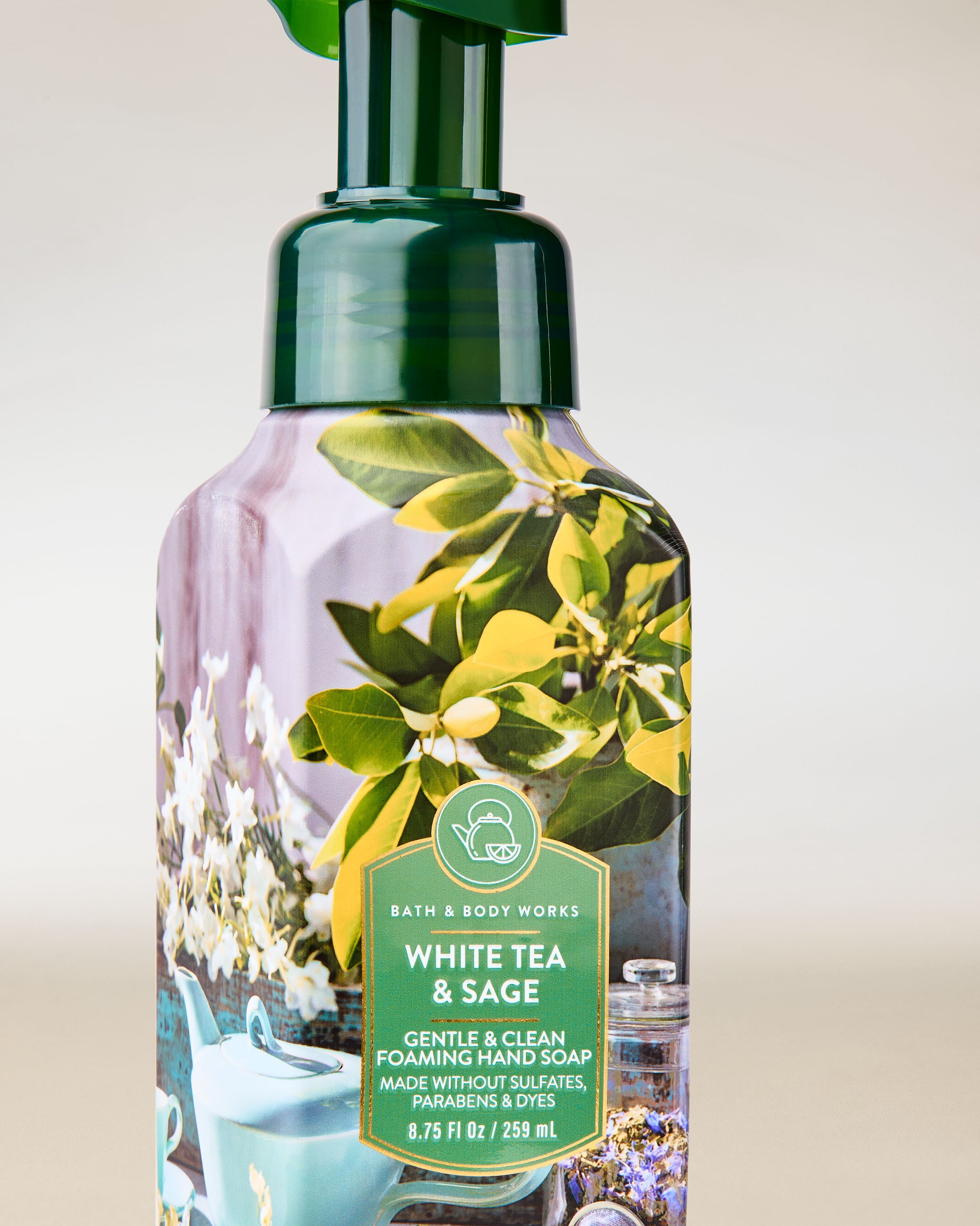 Gentle & Clean Foaming Hand Soap White Tea & Sage 8.75 fl oz / 259 ml - Image 2