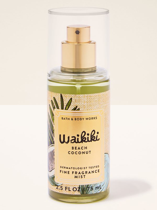 Travel Size Fine Fragrance Mist  Waikiki Beach Coconut 2.5 fl oz / 75 ml