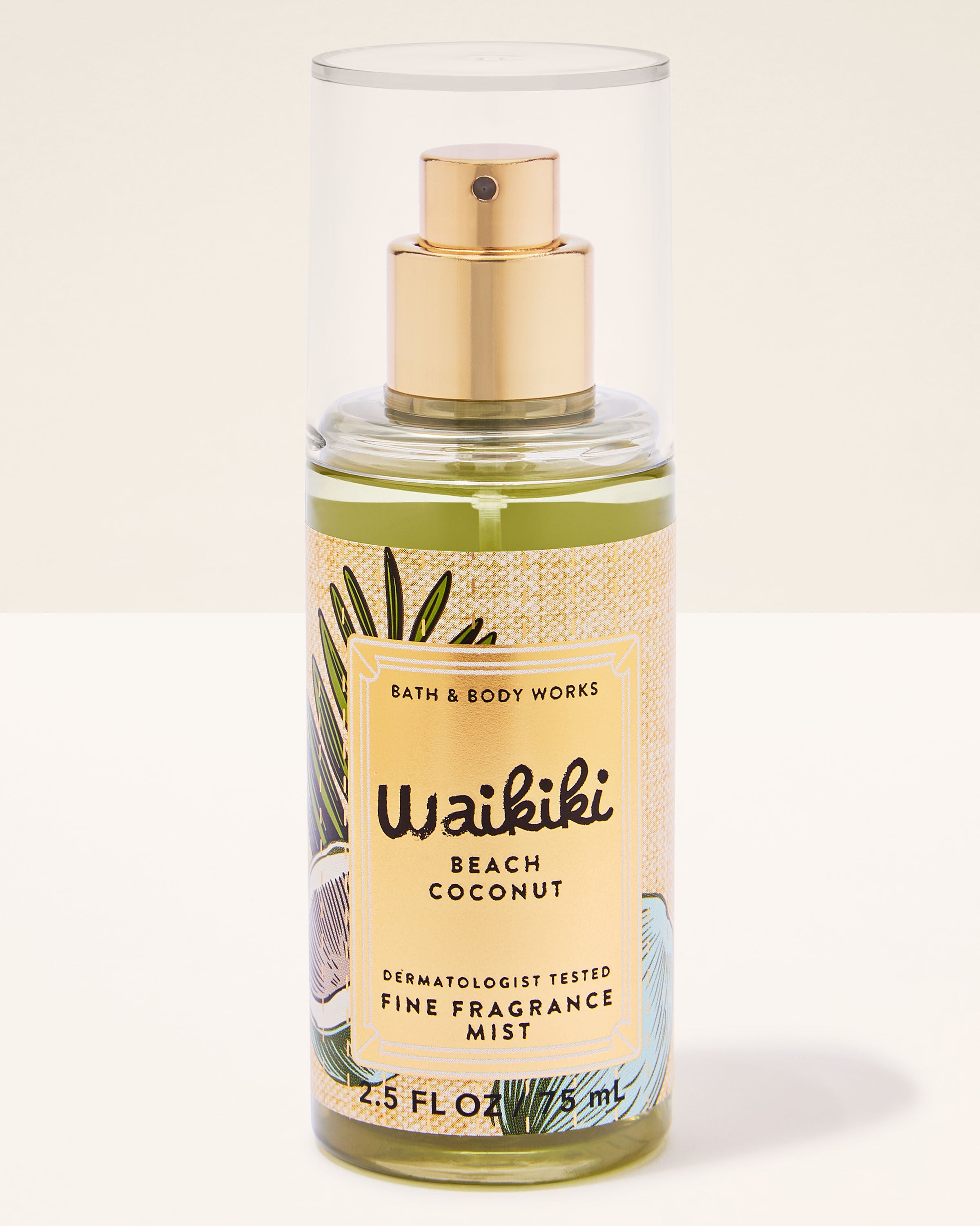 Travel Size Fine Fragrance Mist Waikiki Beach Coconut 2.5 fl oz / 75 ml