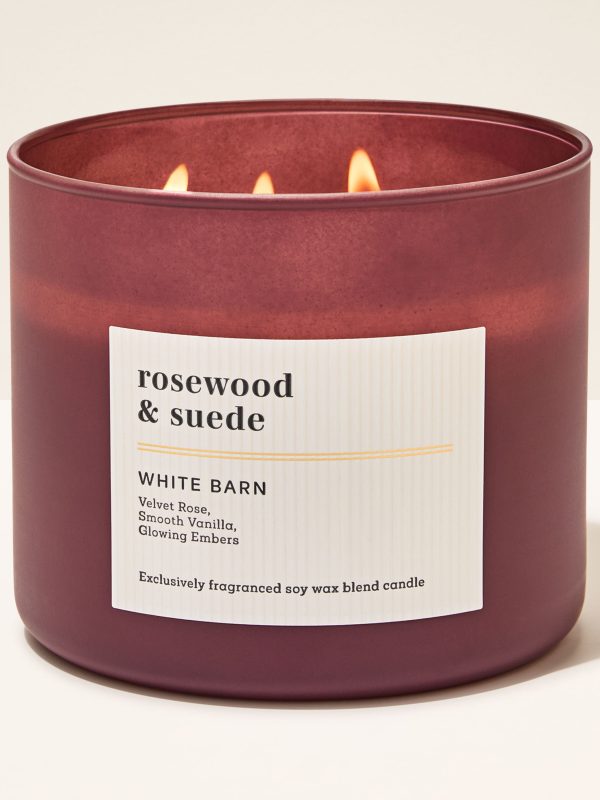 3-Wick Candle  Rosewood & Suede 14.5 oz / 411 g