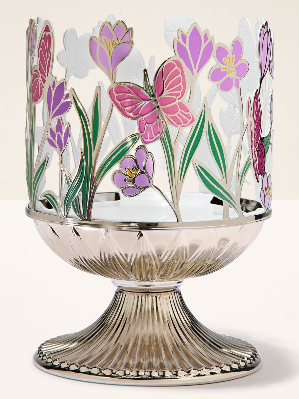 3-Wick Candle Holder Butterfly