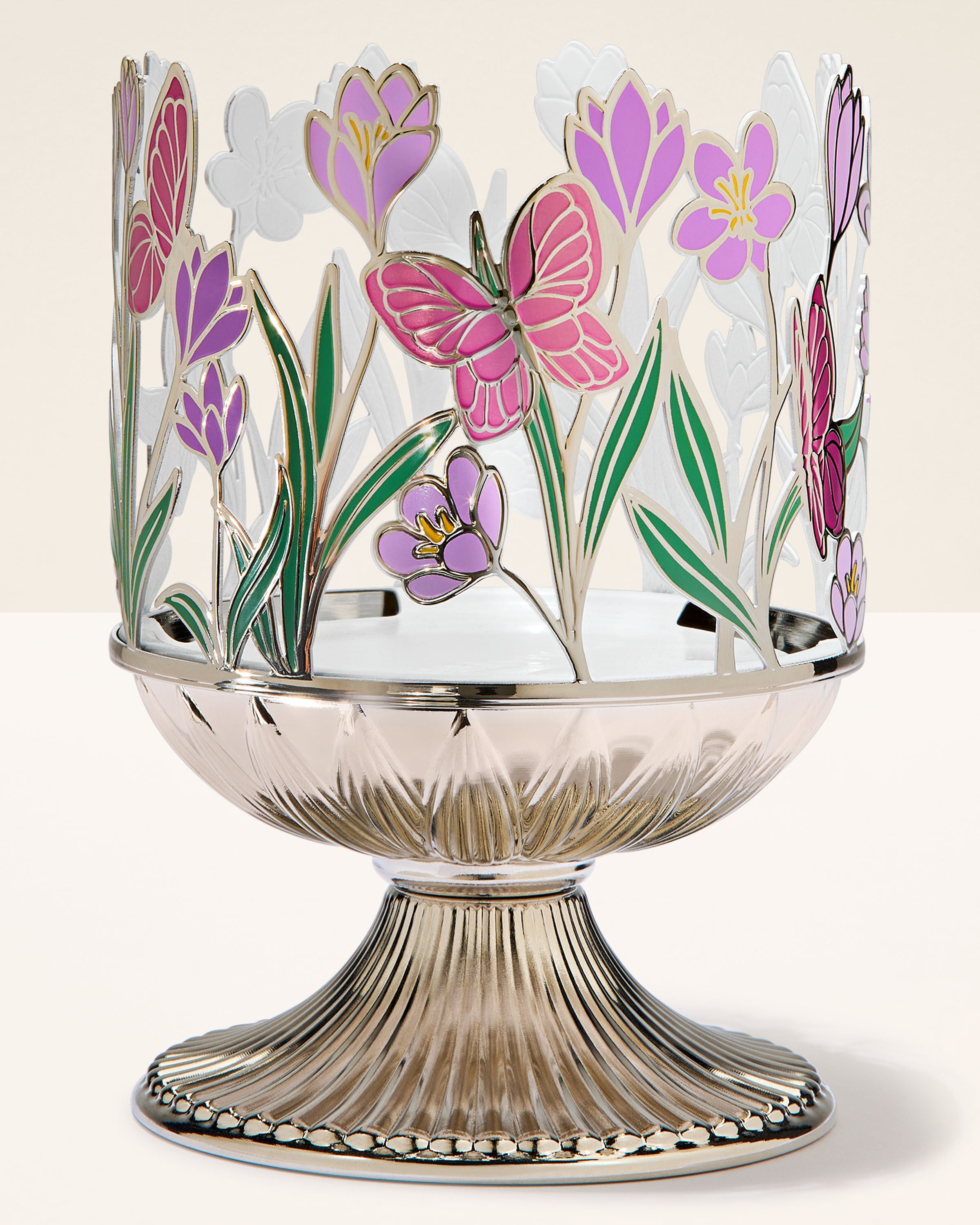 3-Wick Candle Holder Butterfly