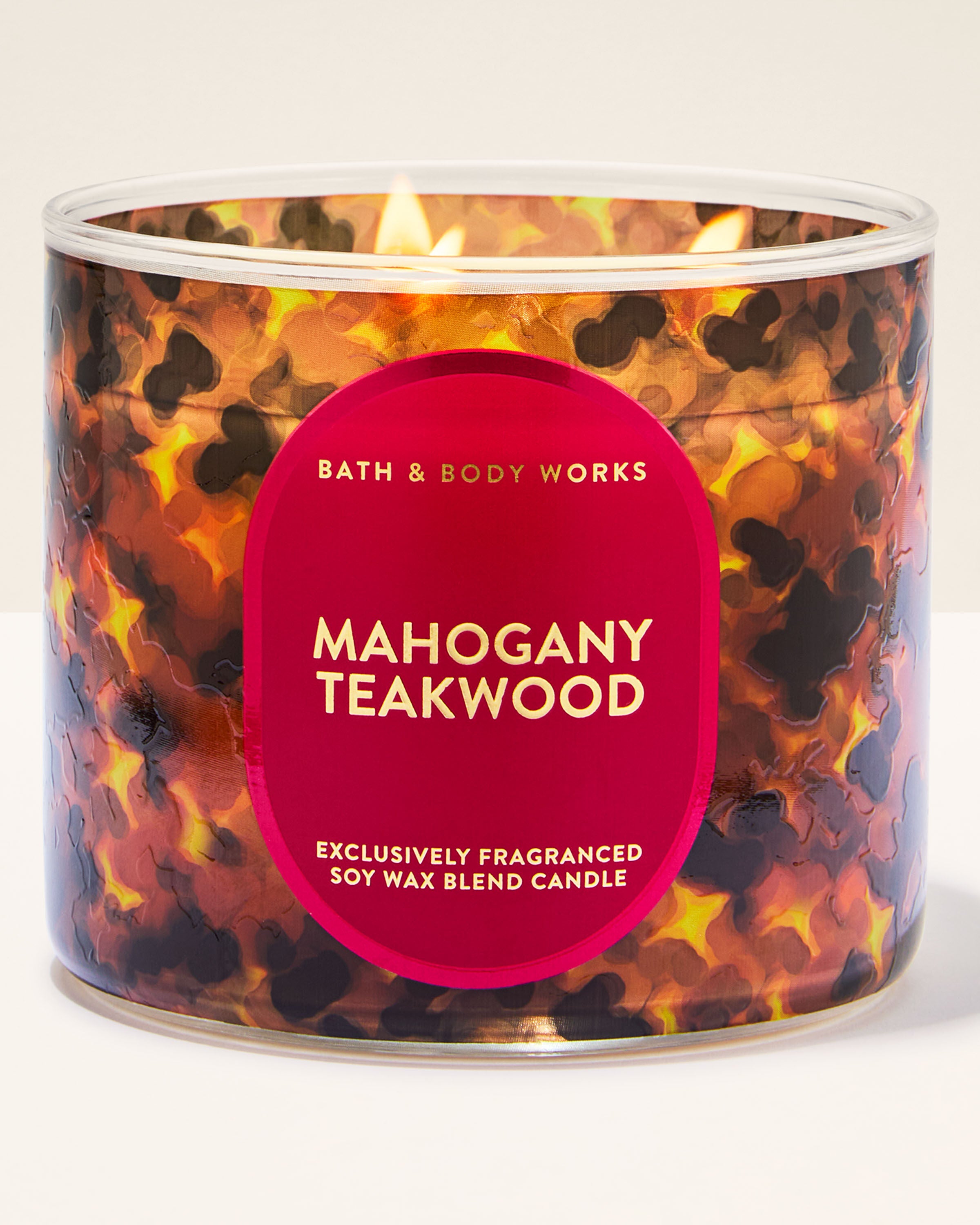 3-Wick Candle Mahogany Teakwood 14.5 oz / 411 g