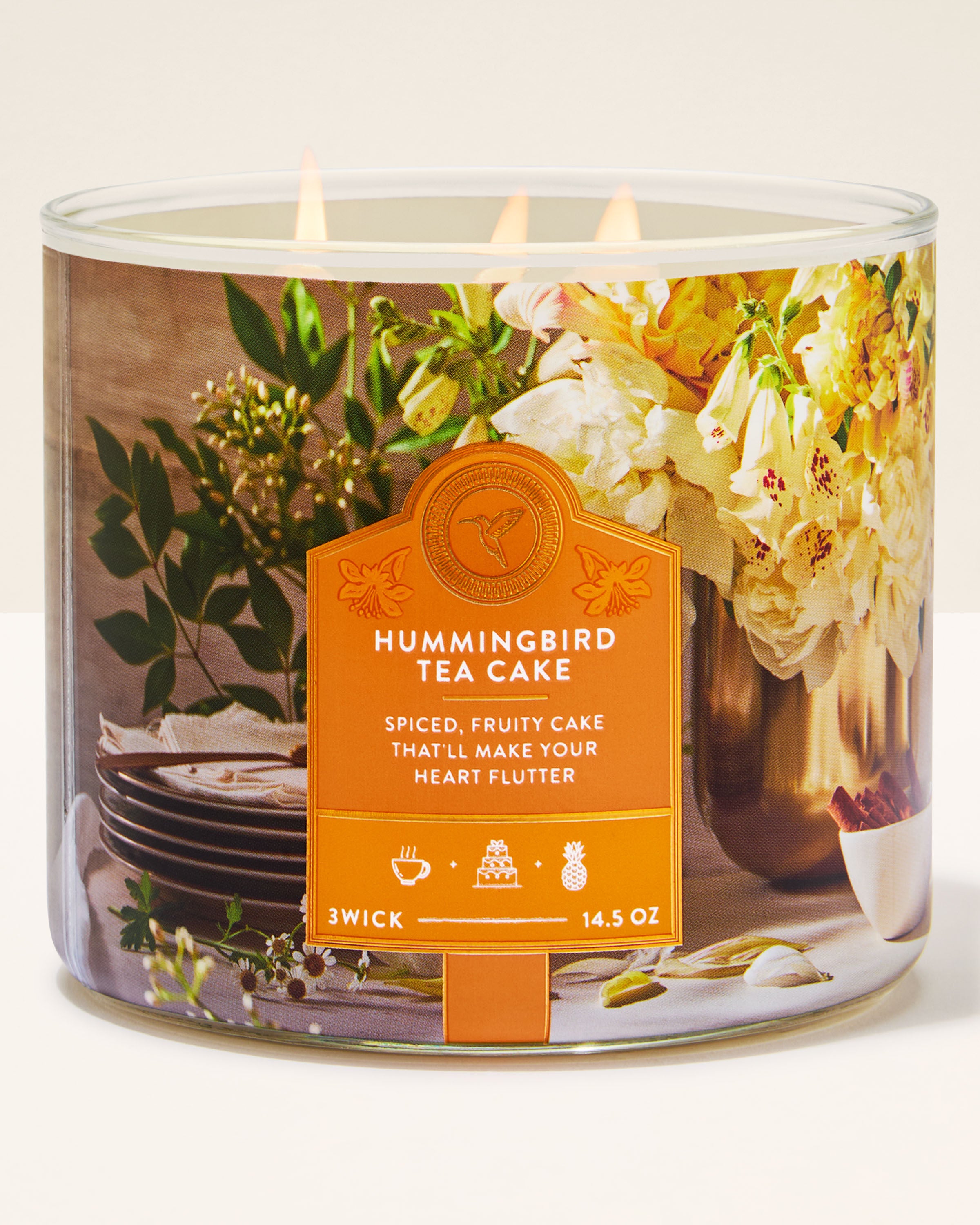 3-Wick Candle Hummingbird Tea Cake 14.5 oz / 411 g - Image 2