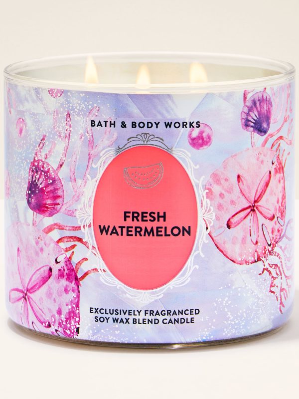 3-Wick Candle  Fresh Watermelon 14.5 oz / 411 g