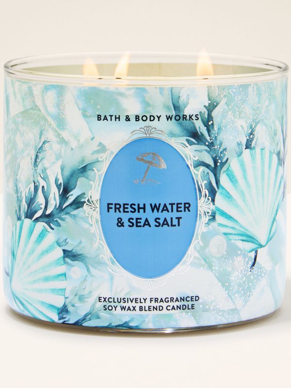 3-Wick Candle  Fresh Water & Sea Salt 14.5 oz / 411 g