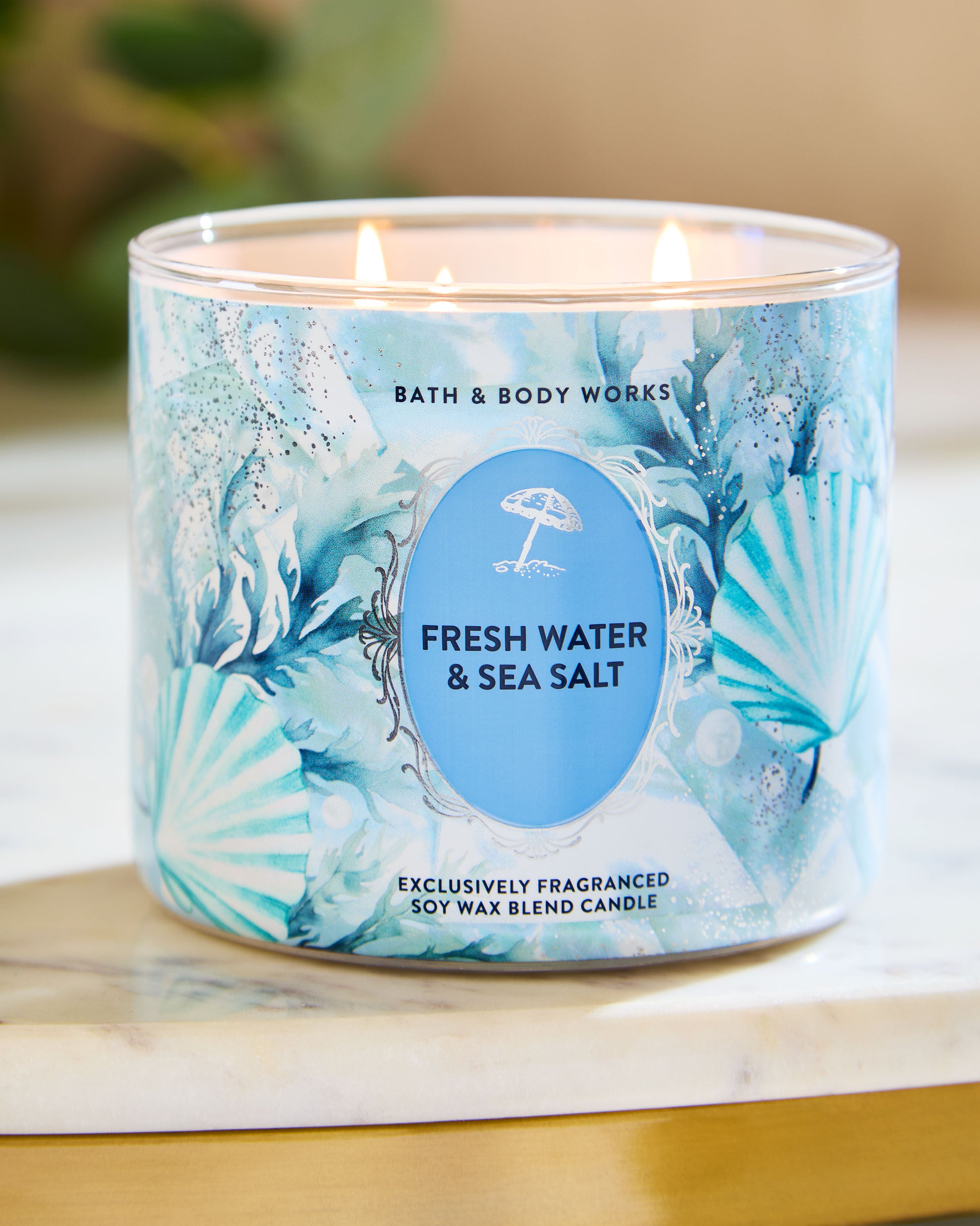 3-Wick Candle Fresh Water & Sea Salt 14.5 oz / 411 g - Image 6