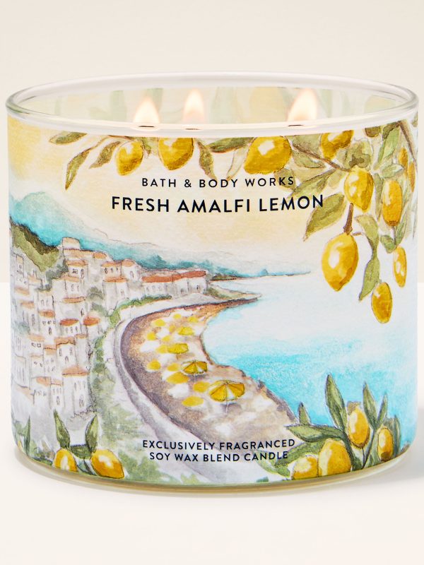 3-Wick Candle  Fresh Amalfi Lemon 14.5 oz / 411 g