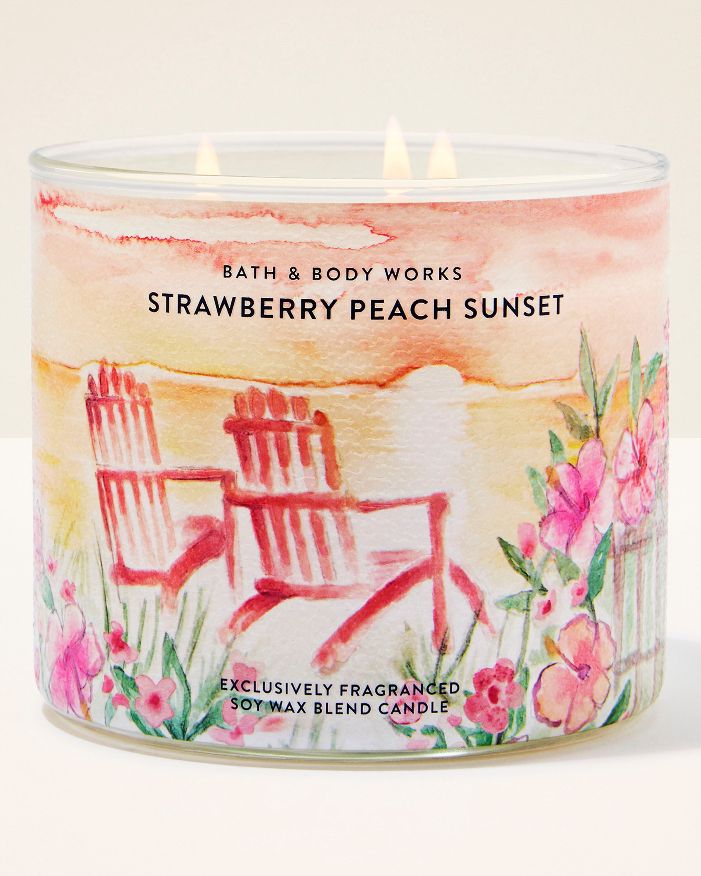 3-Wick Candle Strawberry Peach Sunset 14.5 oz / 411 g