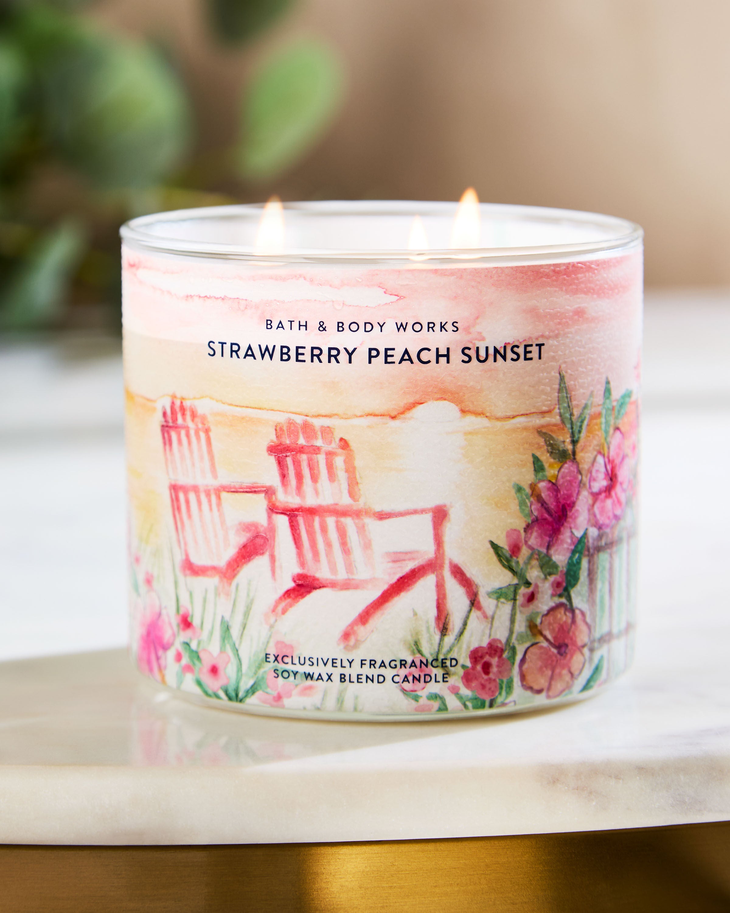 3-Wick Candle Strawberry Peach Sunset 14.5 oz / 411 g - Image 6