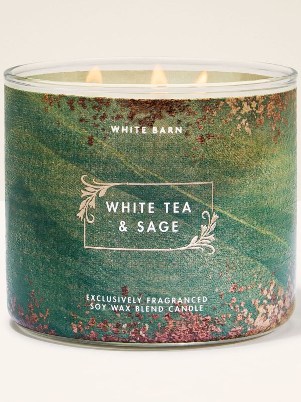 3-Wick Candle  White Tea & Sage 14.5 oz / 411 g