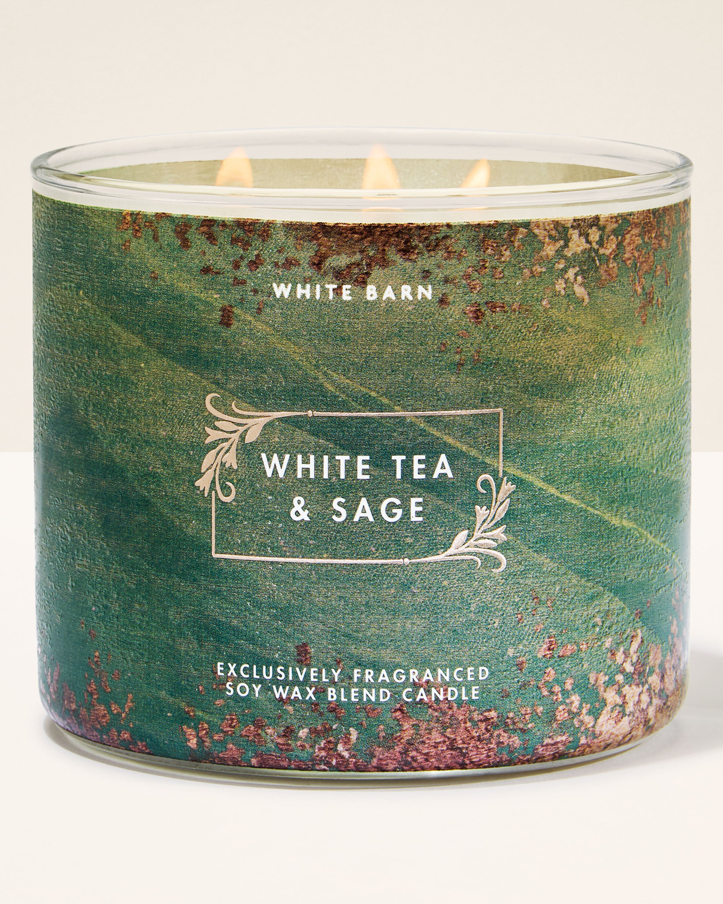 3-Wick Candle White Tea & Sage 14.5 oz / 411 g