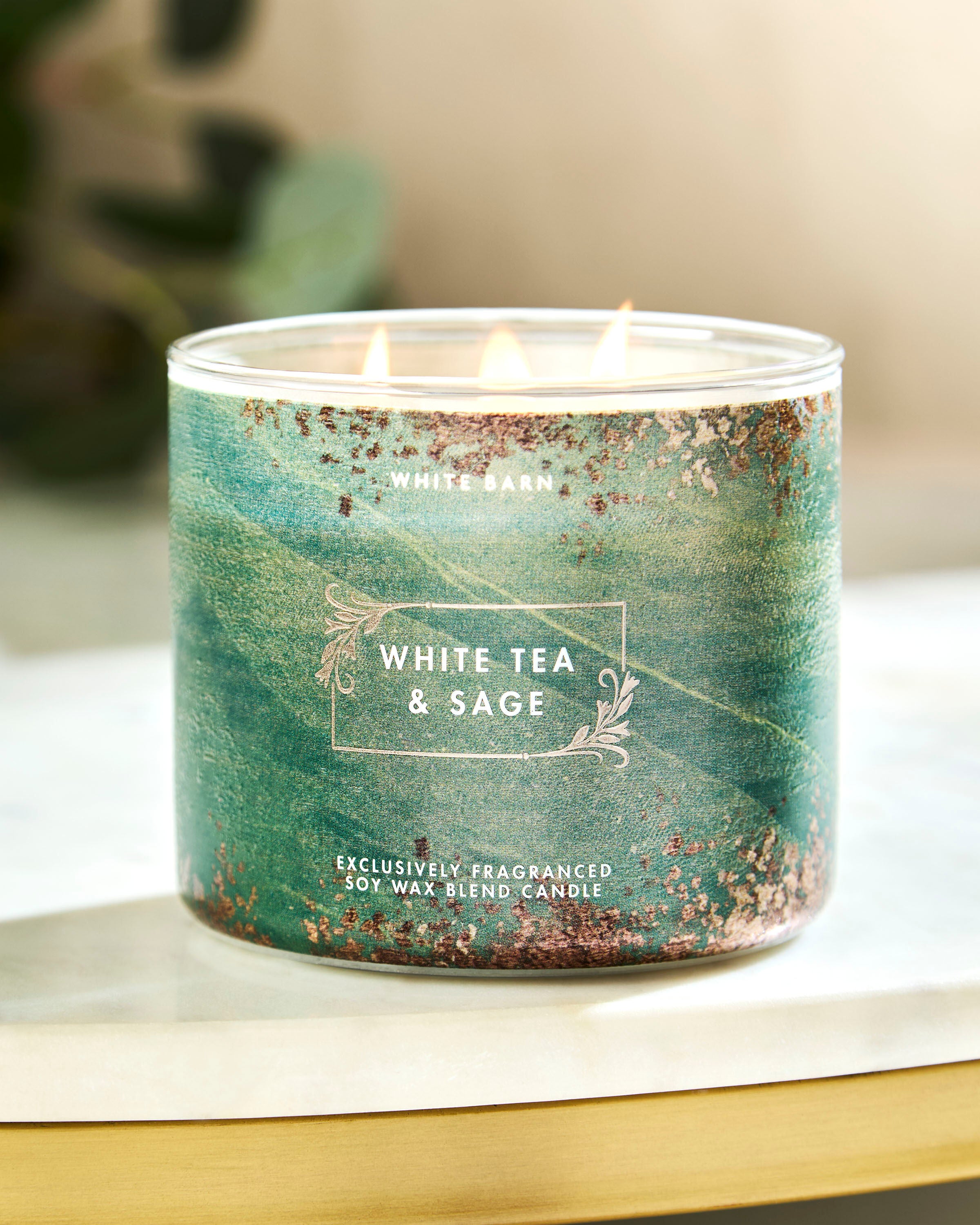3-Wick Candle White Tea & Sage 14.5 oz / 411 g - Image 6