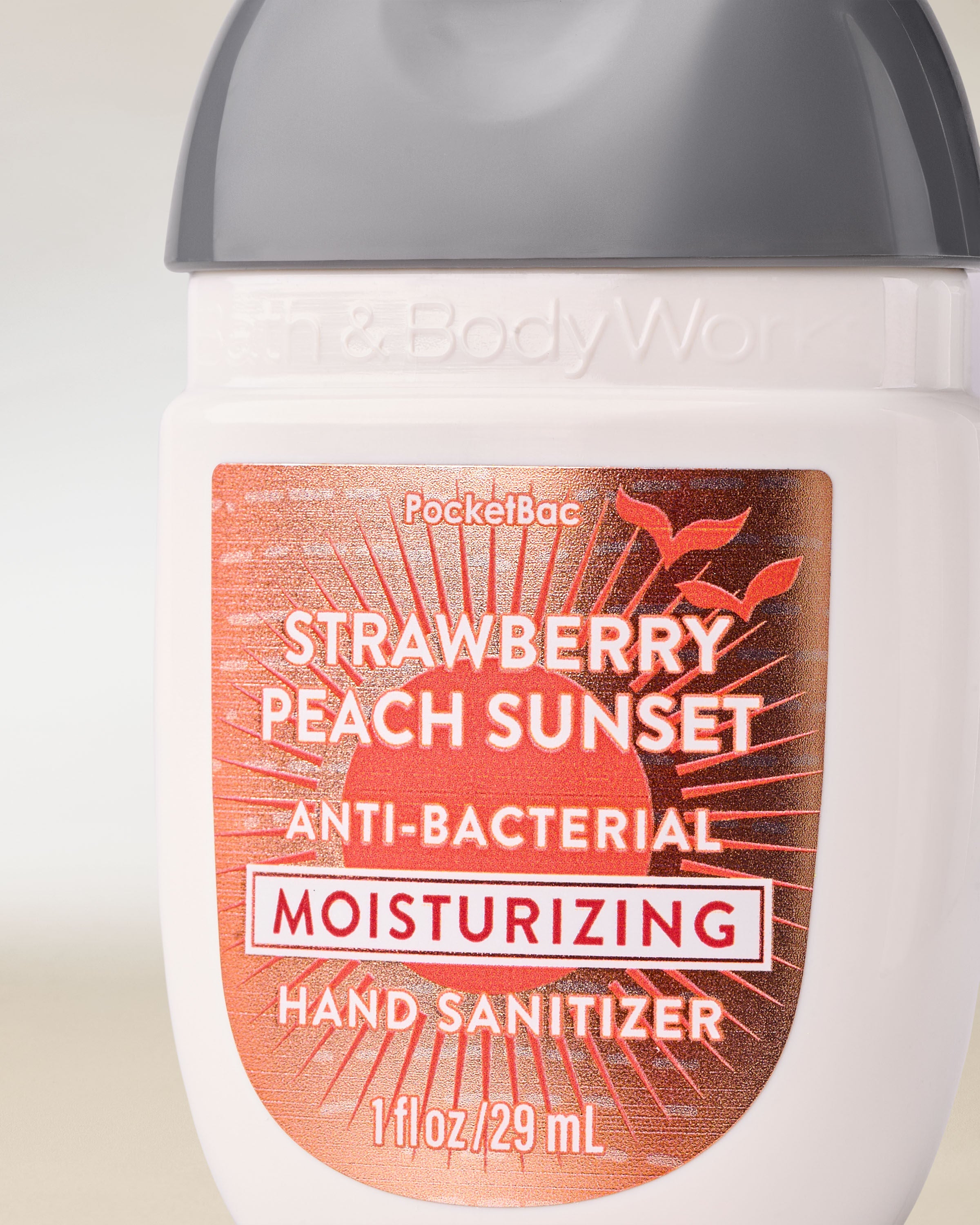 Moisturizing PocketBac Hand Sanitizer Strawberry Peach Sunset 1 fl oz / 29 ml - Image 2
