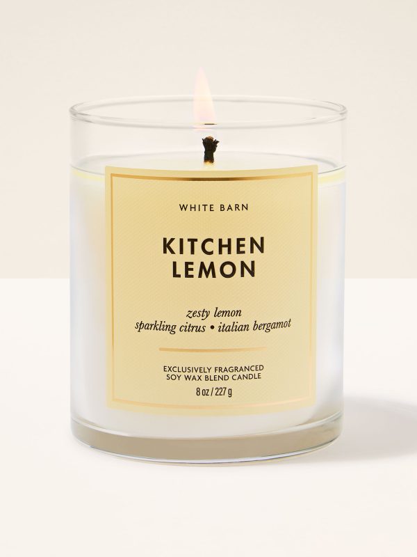 Single Wick Candle  Kitchen Lemon 8 oz / 227 g