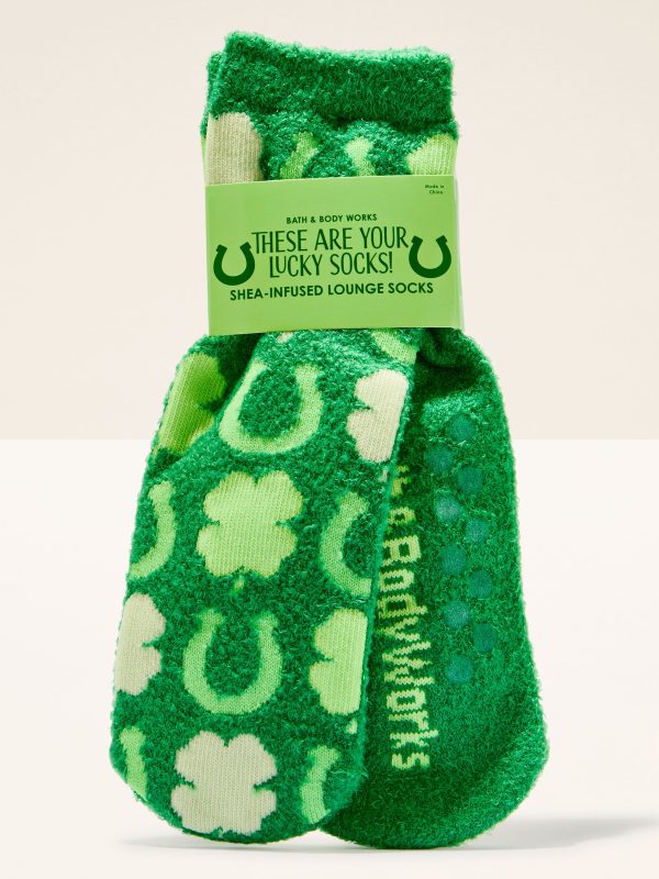 Shea-Infused Lounge Socks  Lucky St. Patty's Day