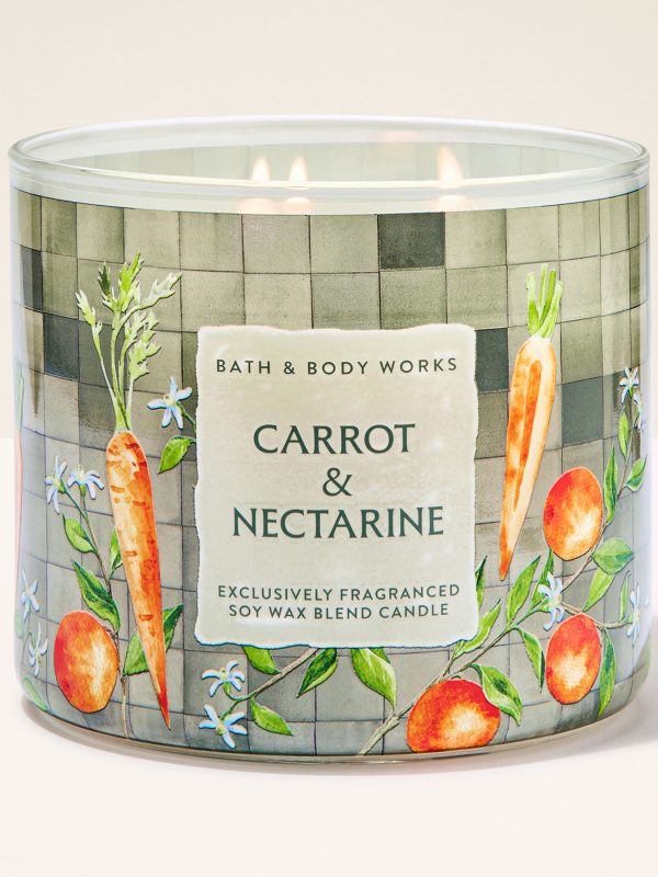 3-Wick Candle Carrot & Nectarine 14.5 oz / 411 g