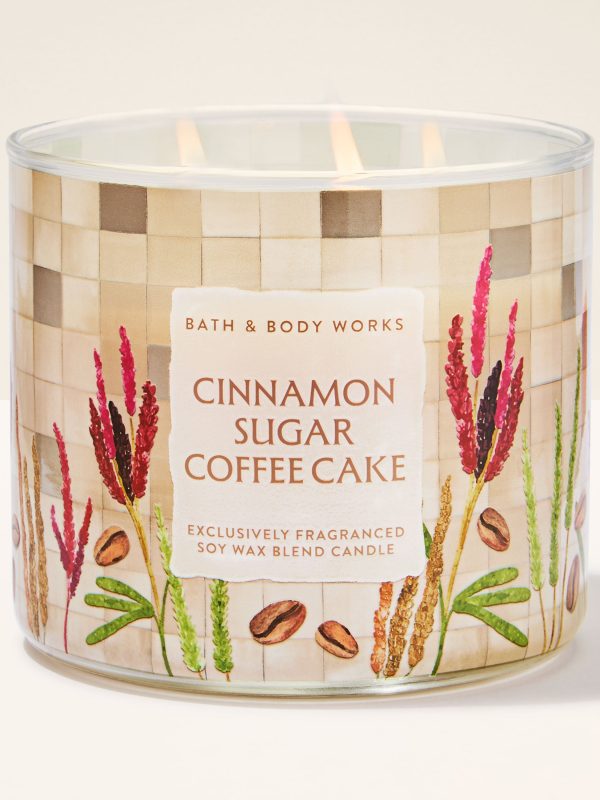 3-Wick Candle  Cinnamon Sugar Coffee Cake 14.5 oz / 411 g