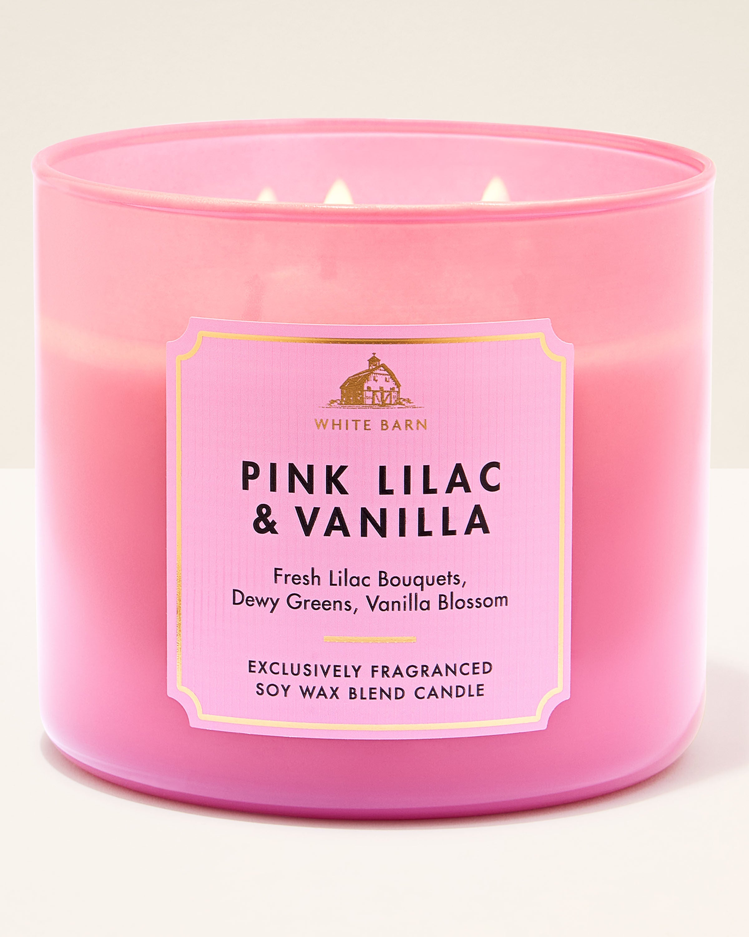 3-Wick Candle Pink Lilac & Vanilla 14.5 oz / 411 g