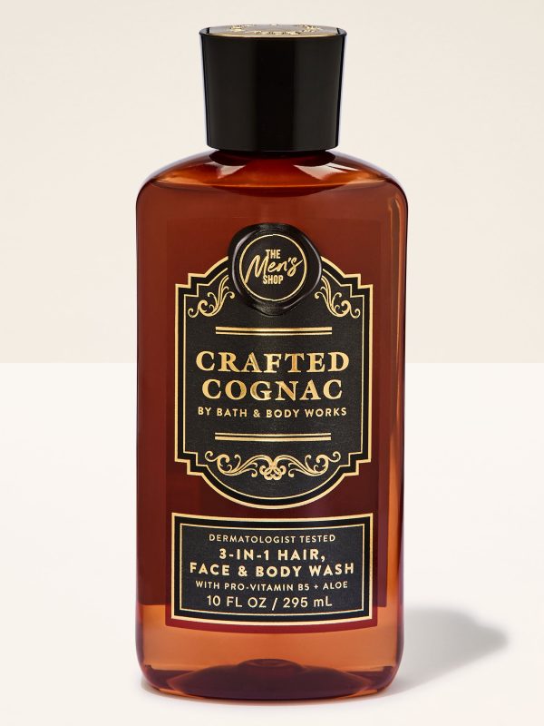 3-in-1 Hair, Face & Body Wash  Crafted Cognac 10 fl oz / 295 mL