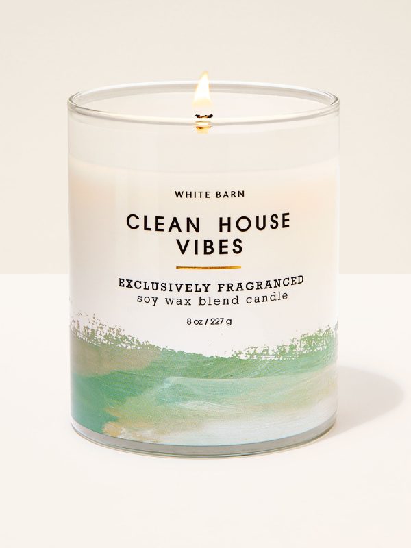Single Wick Candle  Clean House Vibes