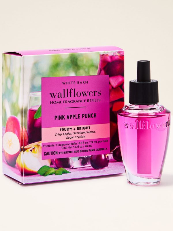 Wallflowers Refills 2-Pack  Pink Apple Punch 2 fragrance bulbs 0.8 fl oz / 24 ml per bulb total net 1.6 fl oz / 48 ml