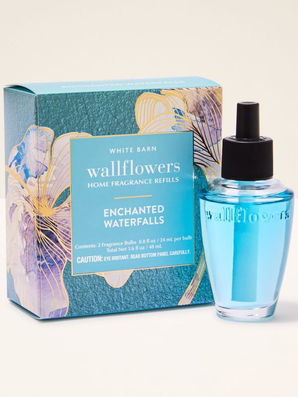 Wallflowers Refills 2-Pack  Enchanted Waterfalls 2 fragrance bulbs 0.8 fl oz / 24 ml per bulb total net 1.6 fl oz / 48 ml