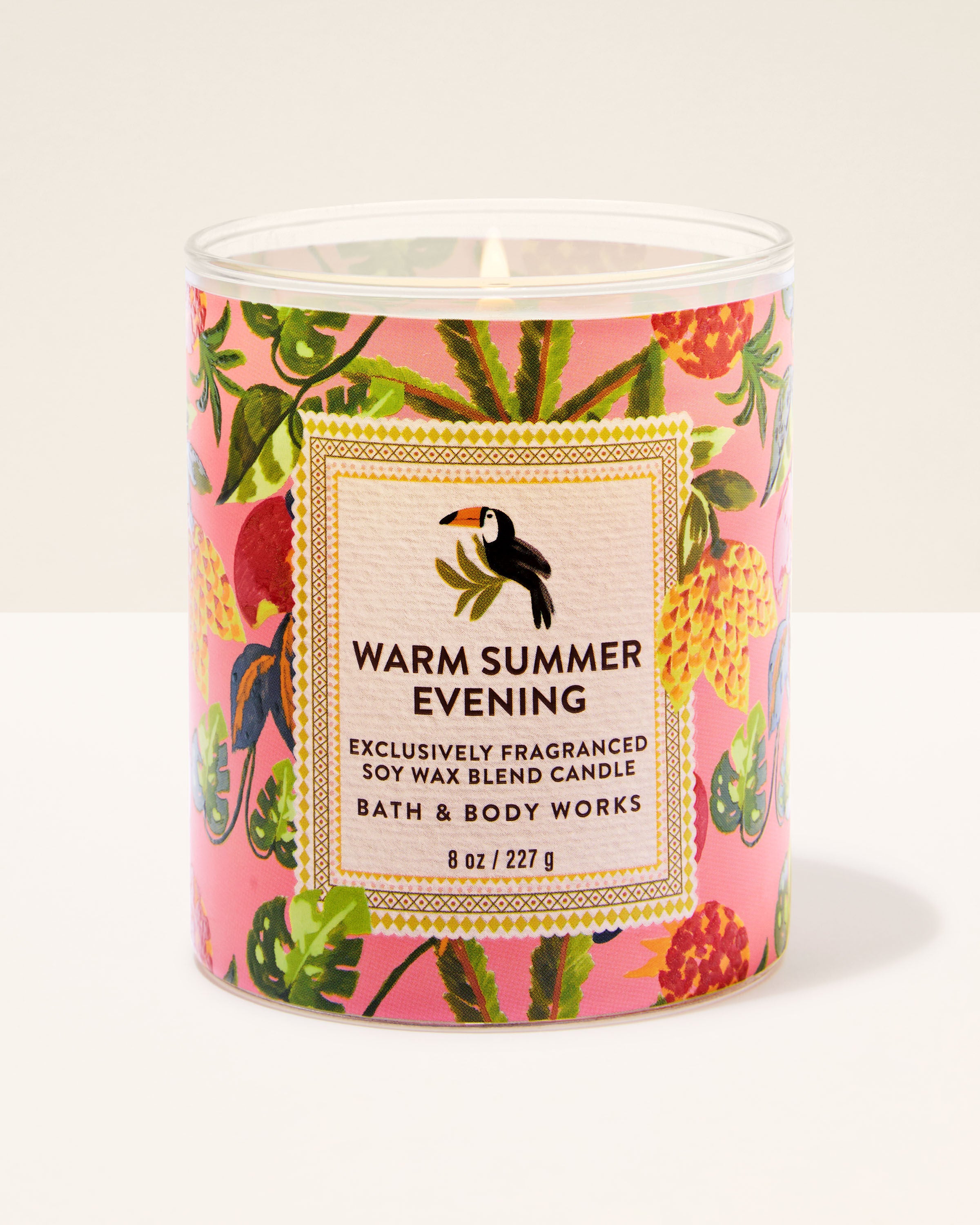 Single Wick Candle Warm Summer Evening 8 oz / 227 g