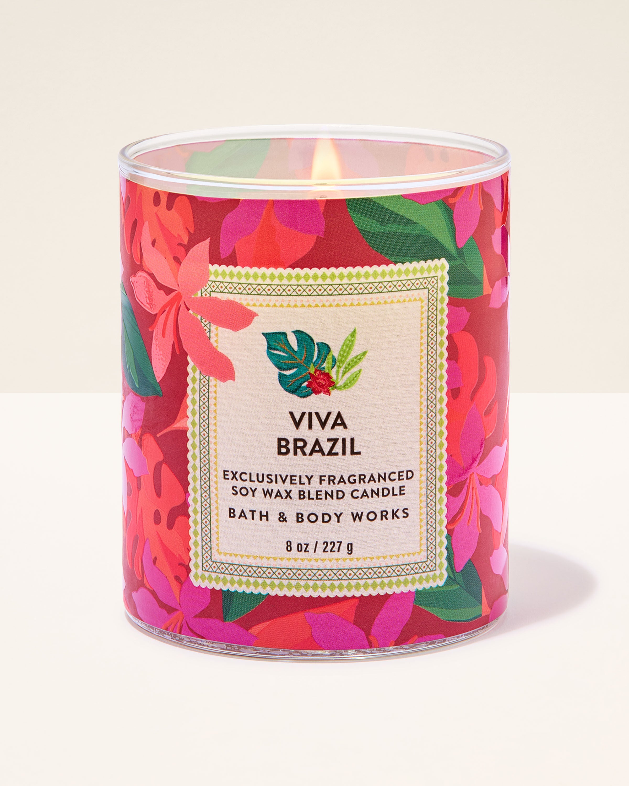 Single Wick Candle Viva Brazil 8 oz / 227 g