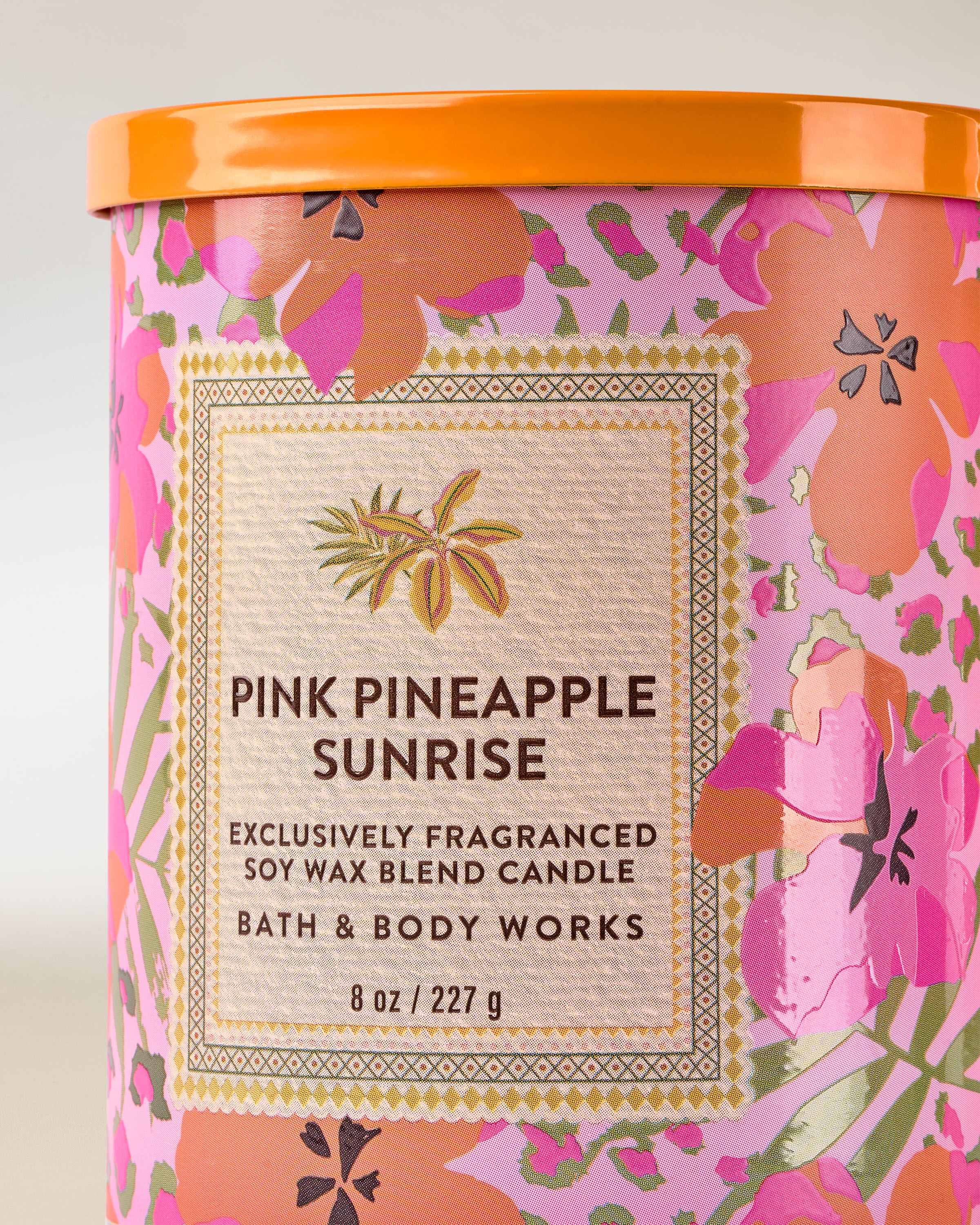 Single Wick Candle Pink Pineapple Sunrise 8 oz / 227 g - Image 2