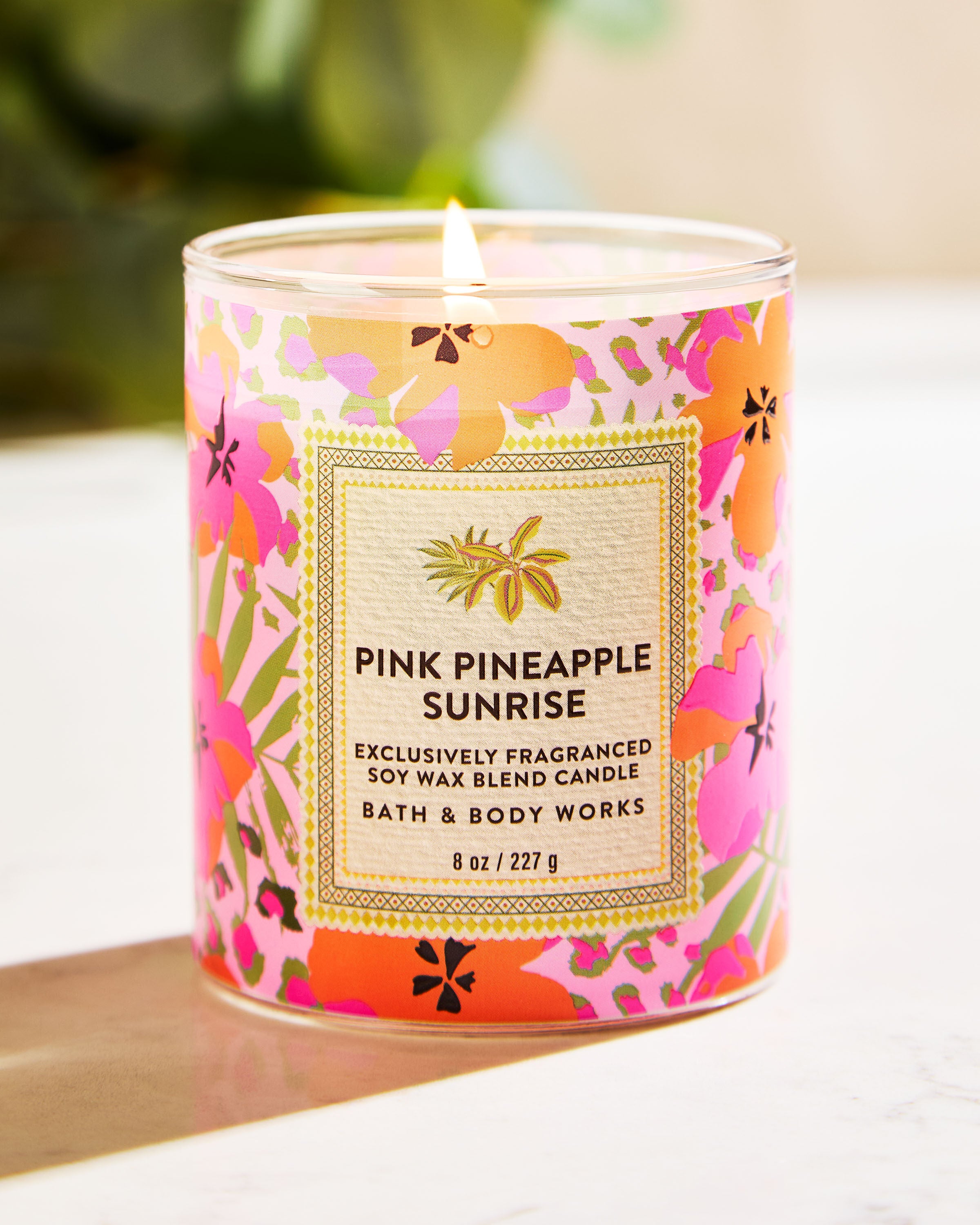 Single Wick Candle Pink Pineapple Sunrise 8 oz / 227 g - Image 6