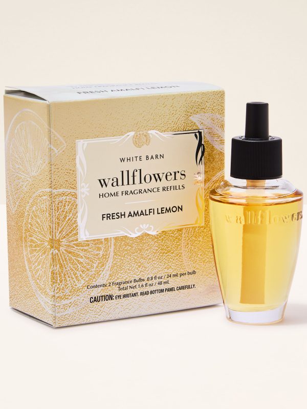 Wallflowers Refills 2-Pack  Fresh Amalfi Lemon 2 fragrance bulbs 0.8 fl oz / 24 ml per bulb total net 1.6 fl oz / 48 ml