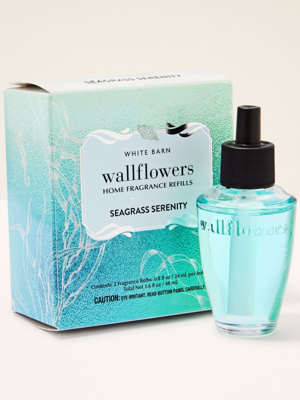 Wallflowers Refills 2-Pack  Seagrass Serenity 2 fragrance bulbs 0.8 fl oz / 24 ml per bulb total net 1.6 fl oz / 48 ml