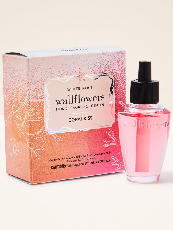 Wallflowers Refills 2-Pack  Coral Kiss 2 fragrance bulbs 0.8 fl oz / 24 ml per bulb total net 1.6 fl oz / 48 ml
