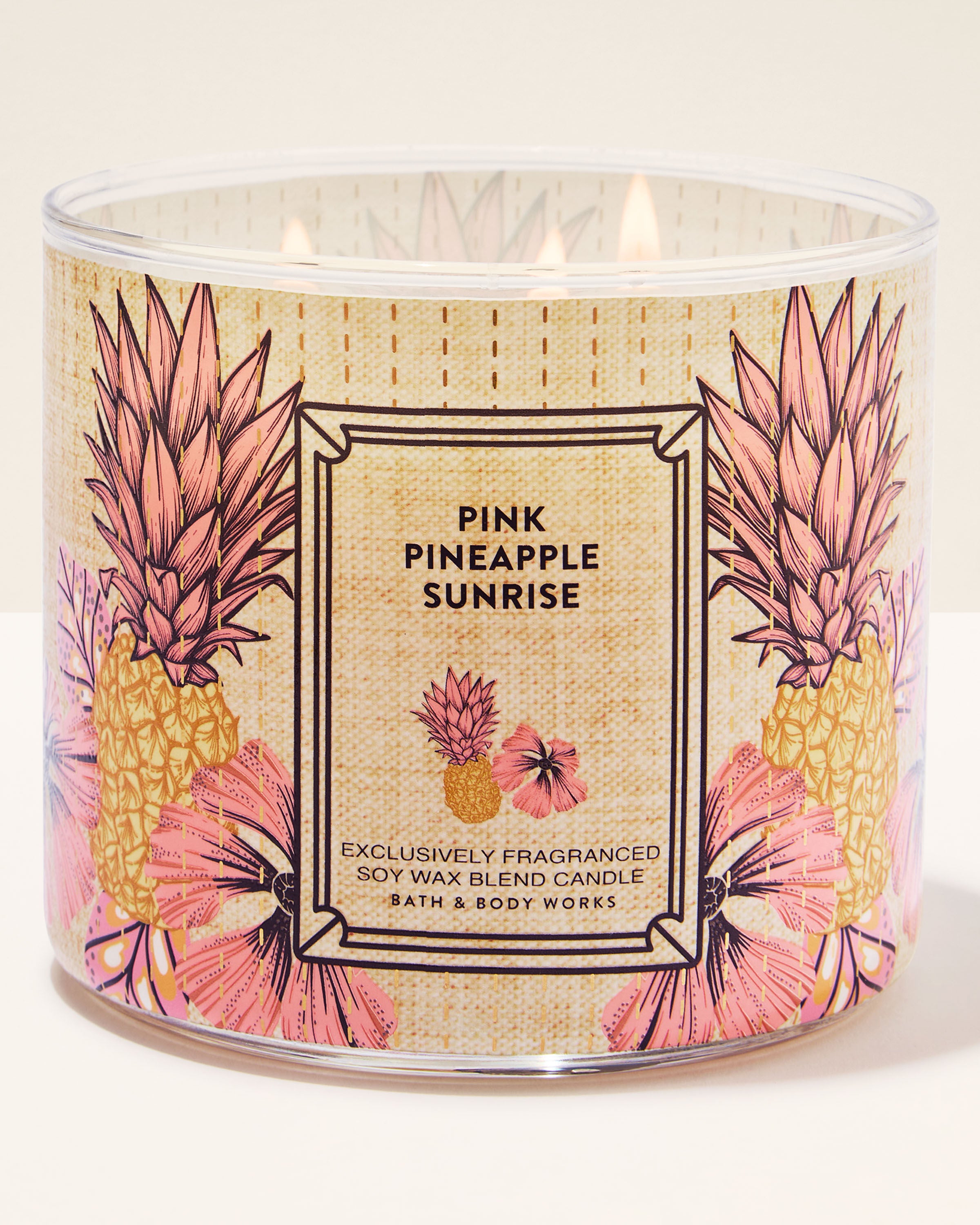 3-Wick Candle Pink Pineapple Sunrise 14.5 oz / 411 g