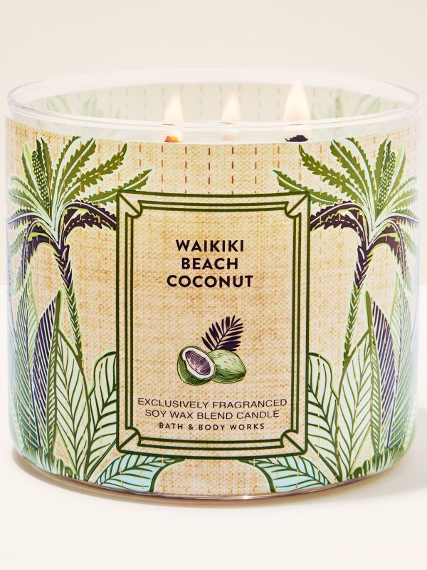 3-Wick Candle  Waikiki Beach Coconut 14.5 oz / 411 g