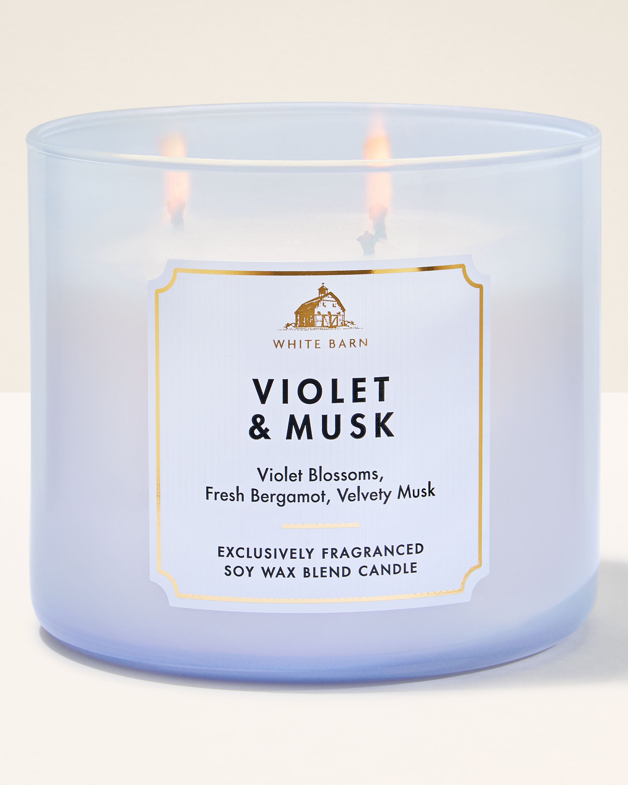 3-Wick Candle Violet & Musk 14.5 oz / 411 g
