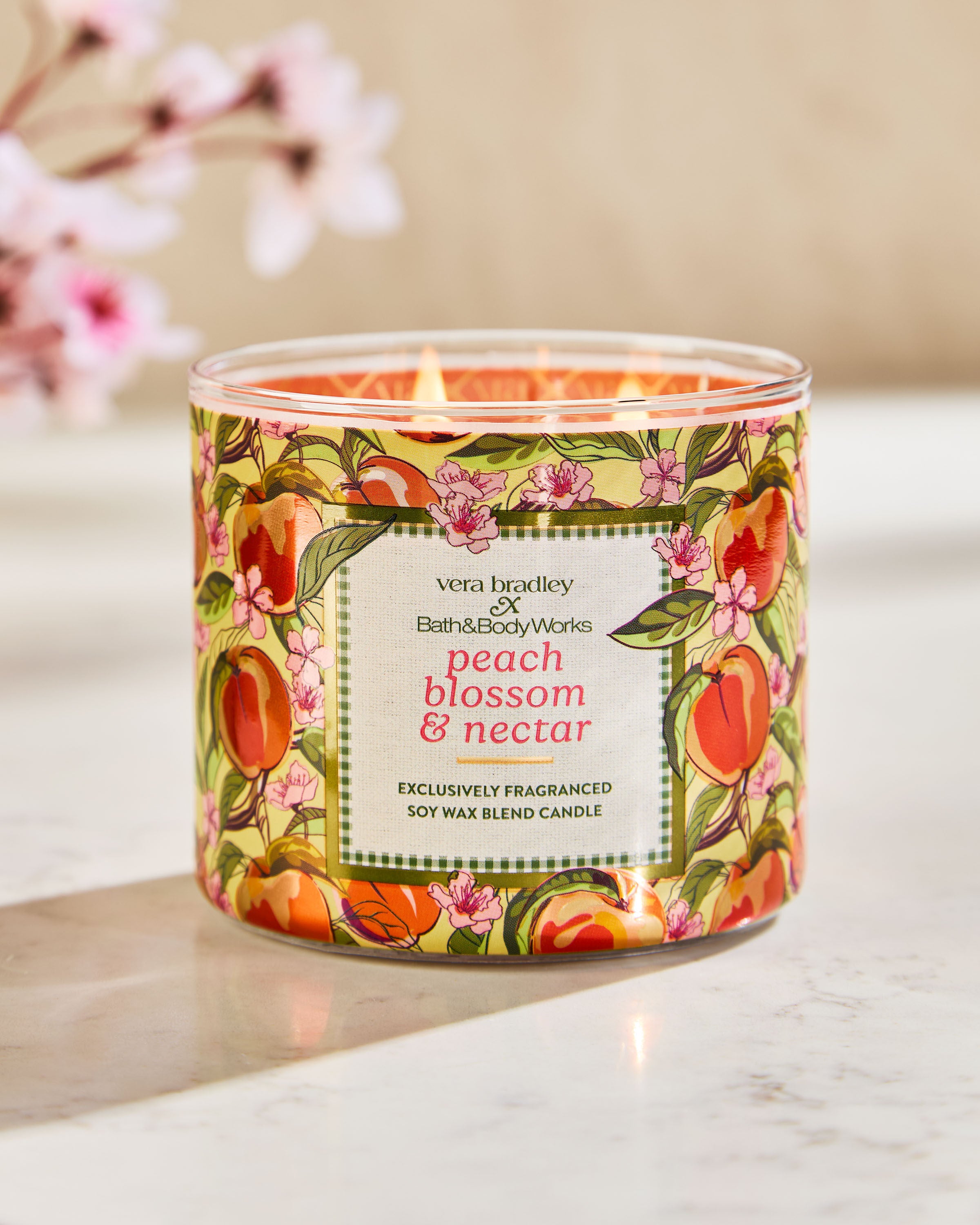 3-Wick Candle Peach Blossom & Nectar 14.5 oz / 411 g - Image 6