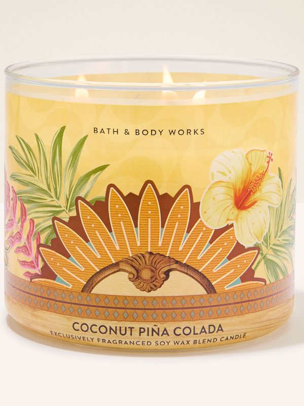 3-Wick Candle  Coconut Piña Colada 14.5 oz / 411 g